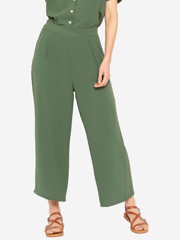 LolaLiza Loosefit Bundfaltenhose in Grün