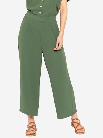 LolaLiza Loose fit Pleat-front trousers in Green