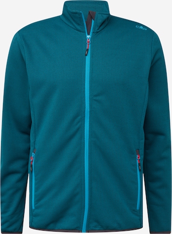 CMP Athletic Fleece Jacket in Blue: front