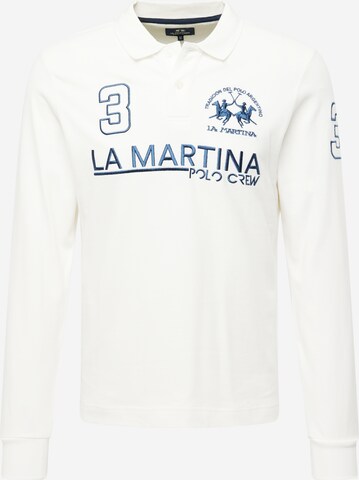 La Martina Shirt in Wit: voorkant