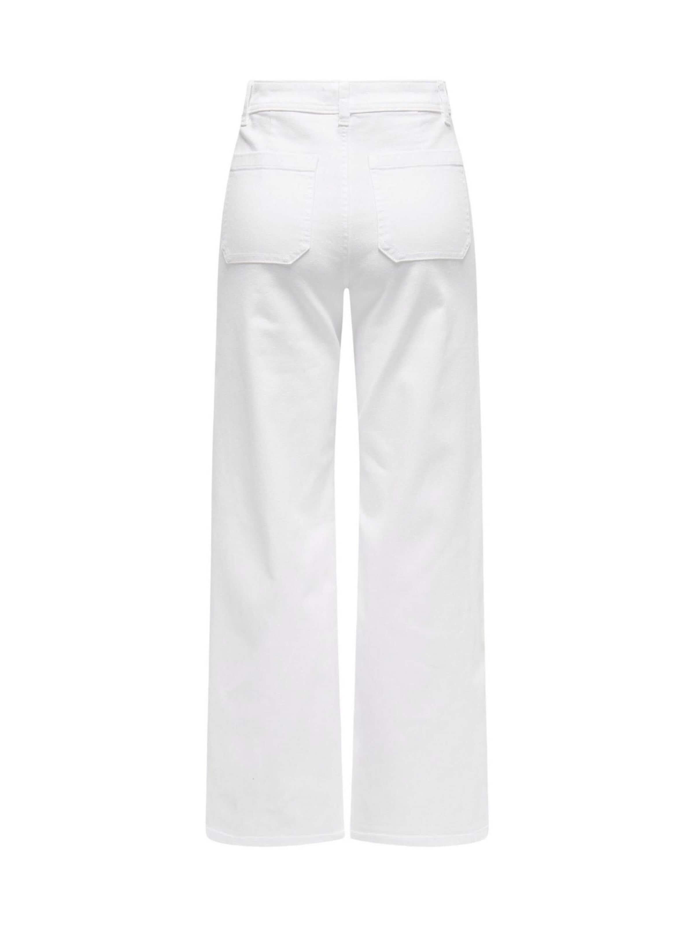 Bootcut Pantaloni 'Jdyiris Stretch Hw Wide Pant Pnt 15341269' di Jaqueline de Yong in bianco