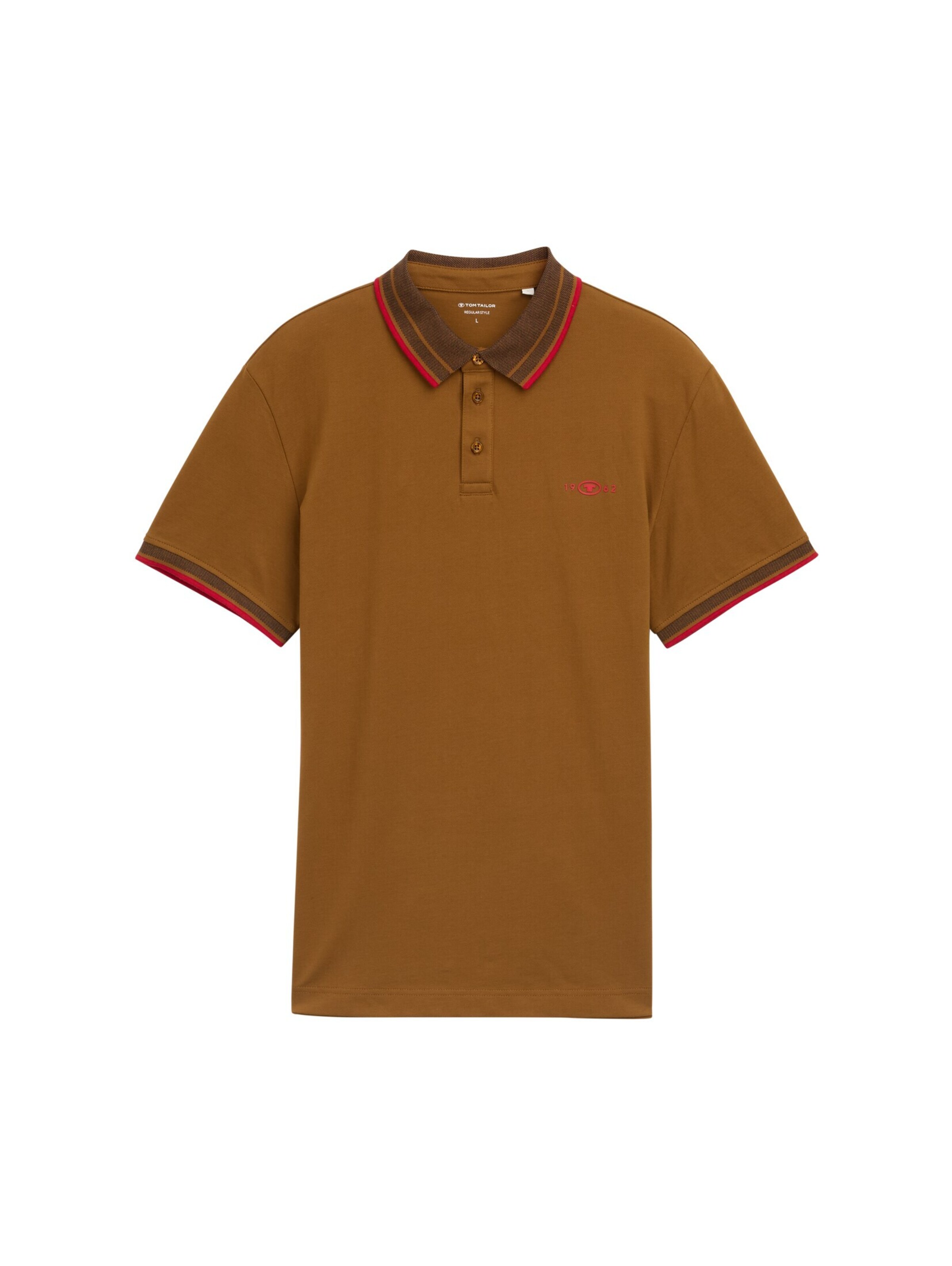 TOM TAILOR Shirt in Sepia / Crimson, Item view