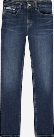 Calvin Klein Jeans Slimfit Farkut 'Rise' värissä sininen: etupuoli