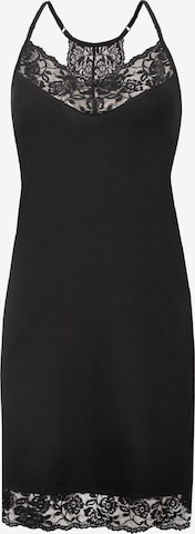 TEYLI - Camiseta de noche en negro: frente