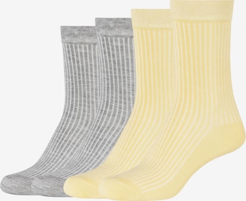 camano Socks 'Silky Feeling' in Yellow: front