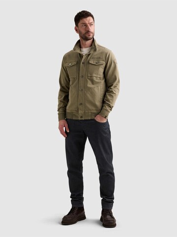PME Legend Övergångsjacka 'Cargo sweat jacket with zipper closure' i grön