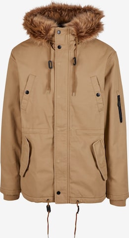 Parka di mezza stagione 'Fish Tail' di Brandit in marrone: frontale
