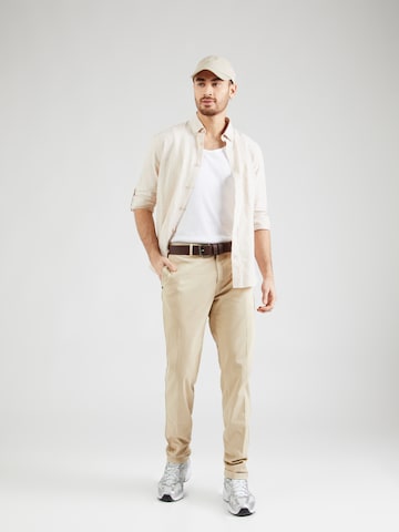 INDICODE JEANS Regular fit Overhemd 'Vento' in Beige