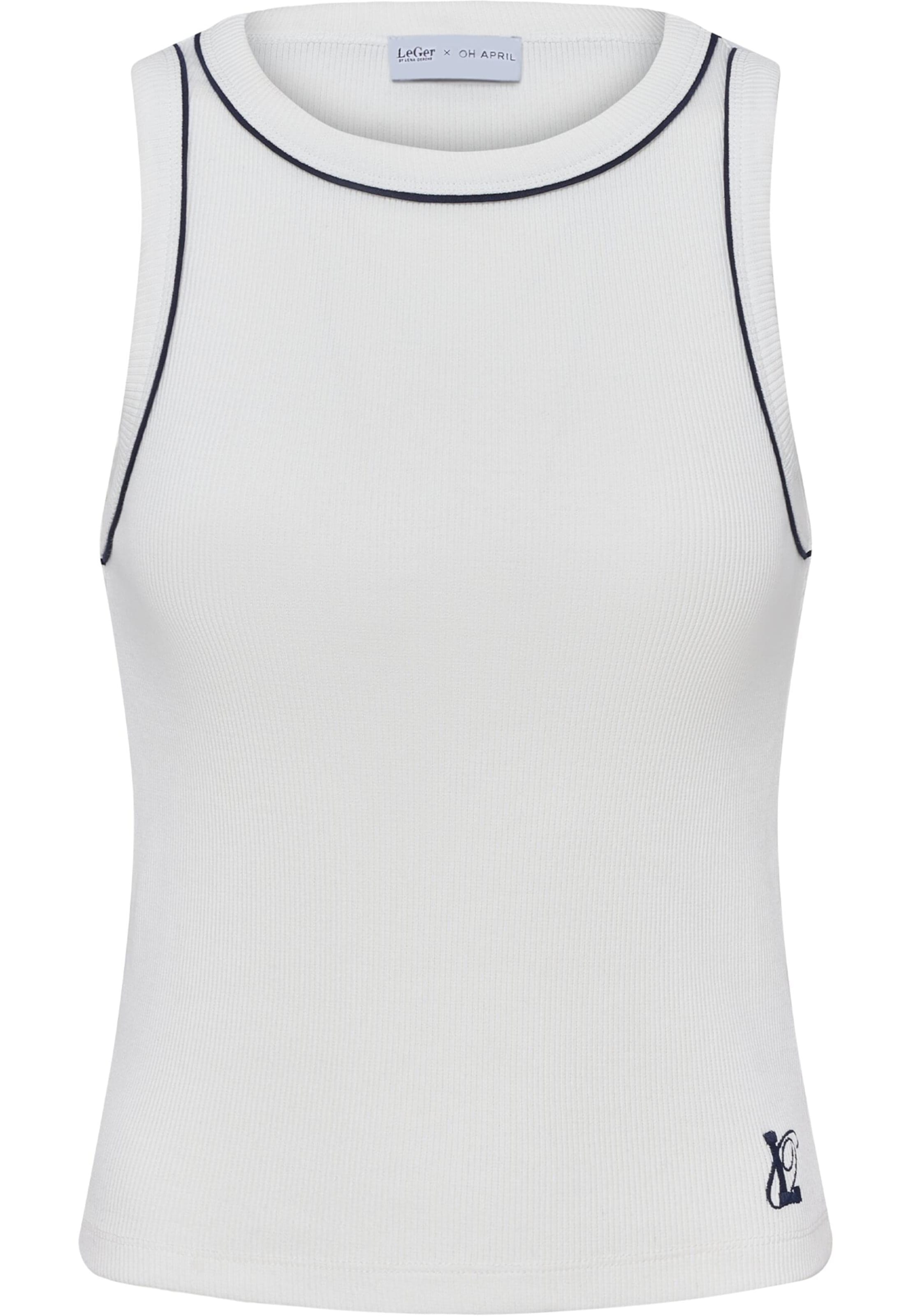 OH APRIL Top 'Dira' – bílá: přední strana