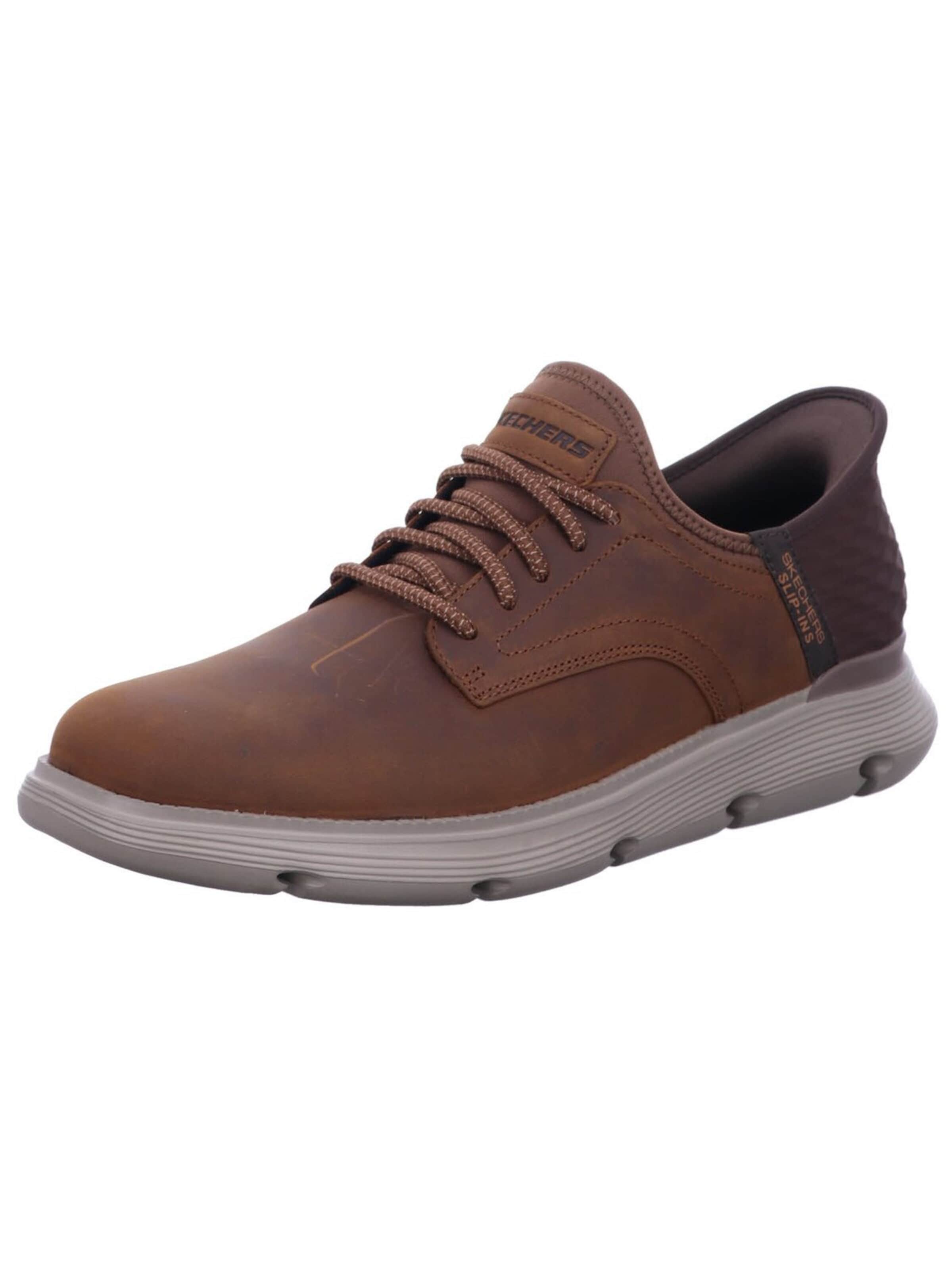 Ciabatta 'Slipper Herren 205046 CDB Echtleder in braun' di SKECHERS in marrone: frontale