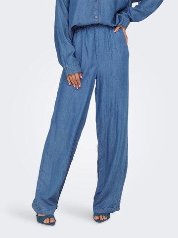 Wide leg Pantaloni 'ONLCHARIS' di ONLY in blu: frontale