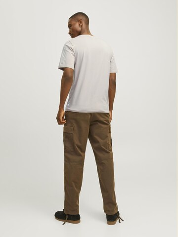 pelēks JACK & JONES Slim fit T-Krekls