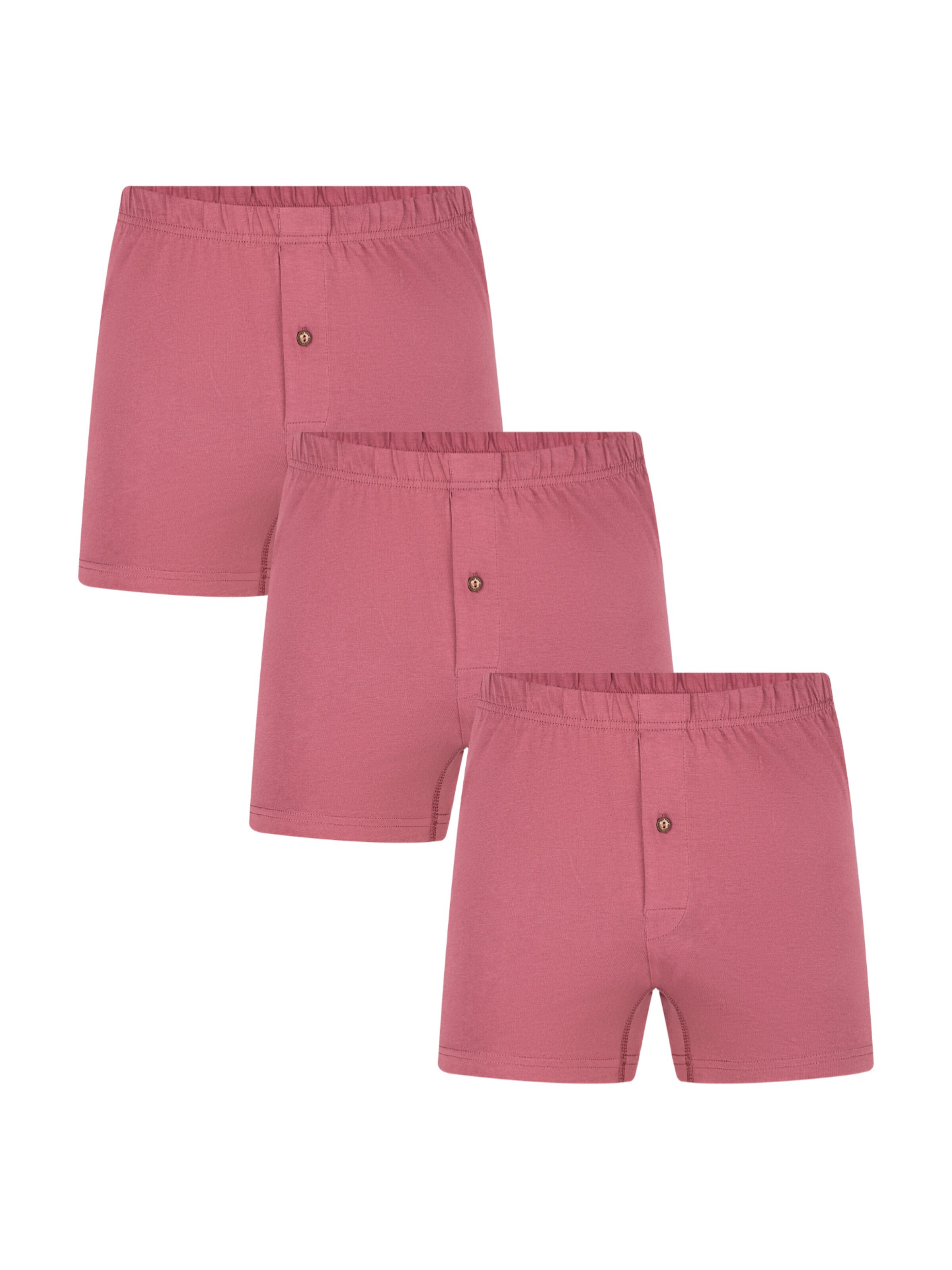 Albero Natur Boxer shorts 'Bio-Baumwoll-Boxershorts mit Holzknopf - 3er Pack' in Gold: front