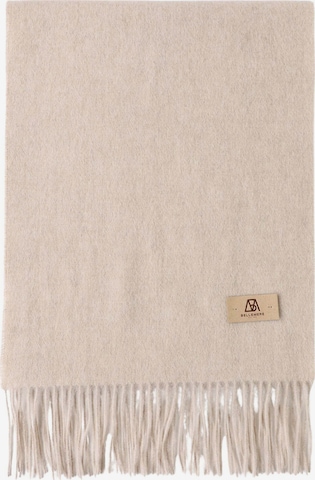 BELLEMERE NEW YORK Scarf 'Ultraleichter Lammwollschal' in Beige: front
