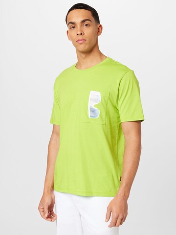 BOSS Orange Shirt 'Vibes' in Groen: voorkant