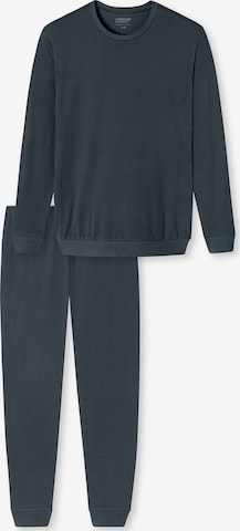 uncover by SCHIESSER Long Pajamas ' Uncover ' in Grey: front