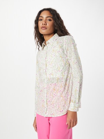 UNITED COLORS OF BENETTON Blouse in Wit: voorkant