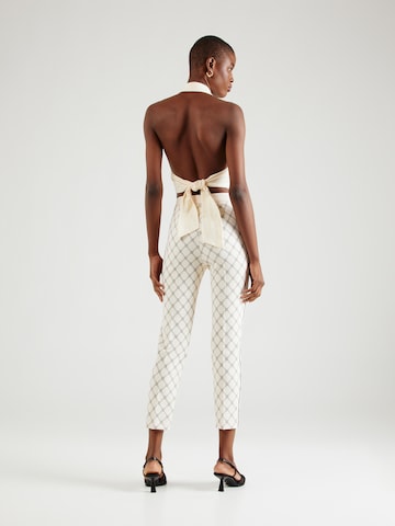 Elisabetta Franchi Slimfit Kalhoty – béžová