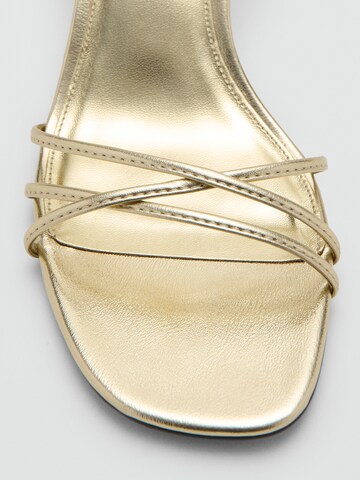 MANGO Sandale 'RAY' in Gold