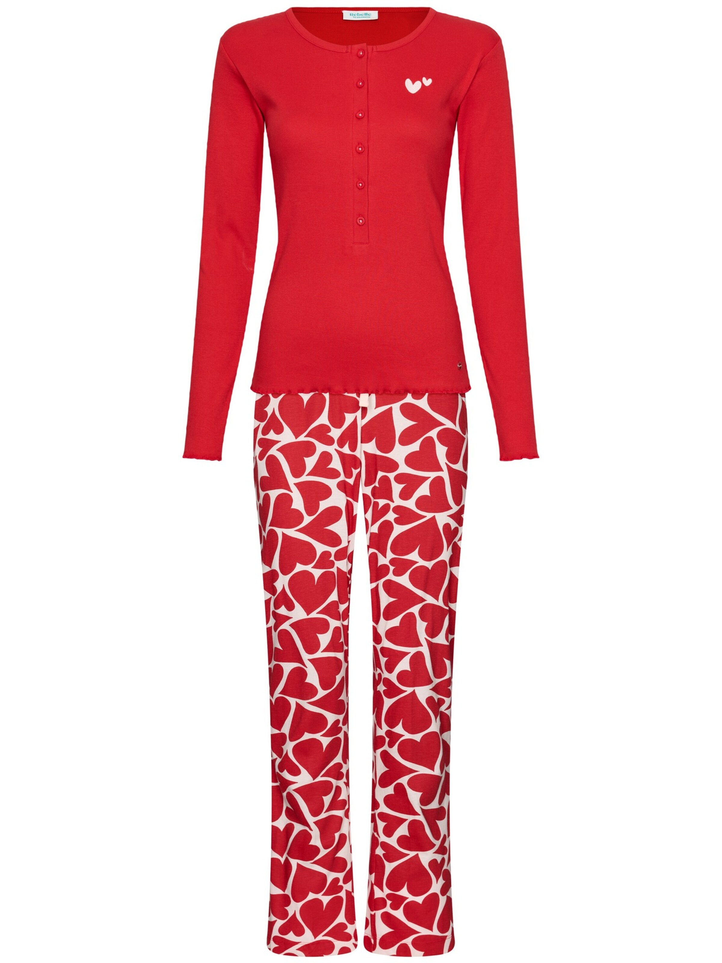Rebelle Pajama 'Endless Love' in Red