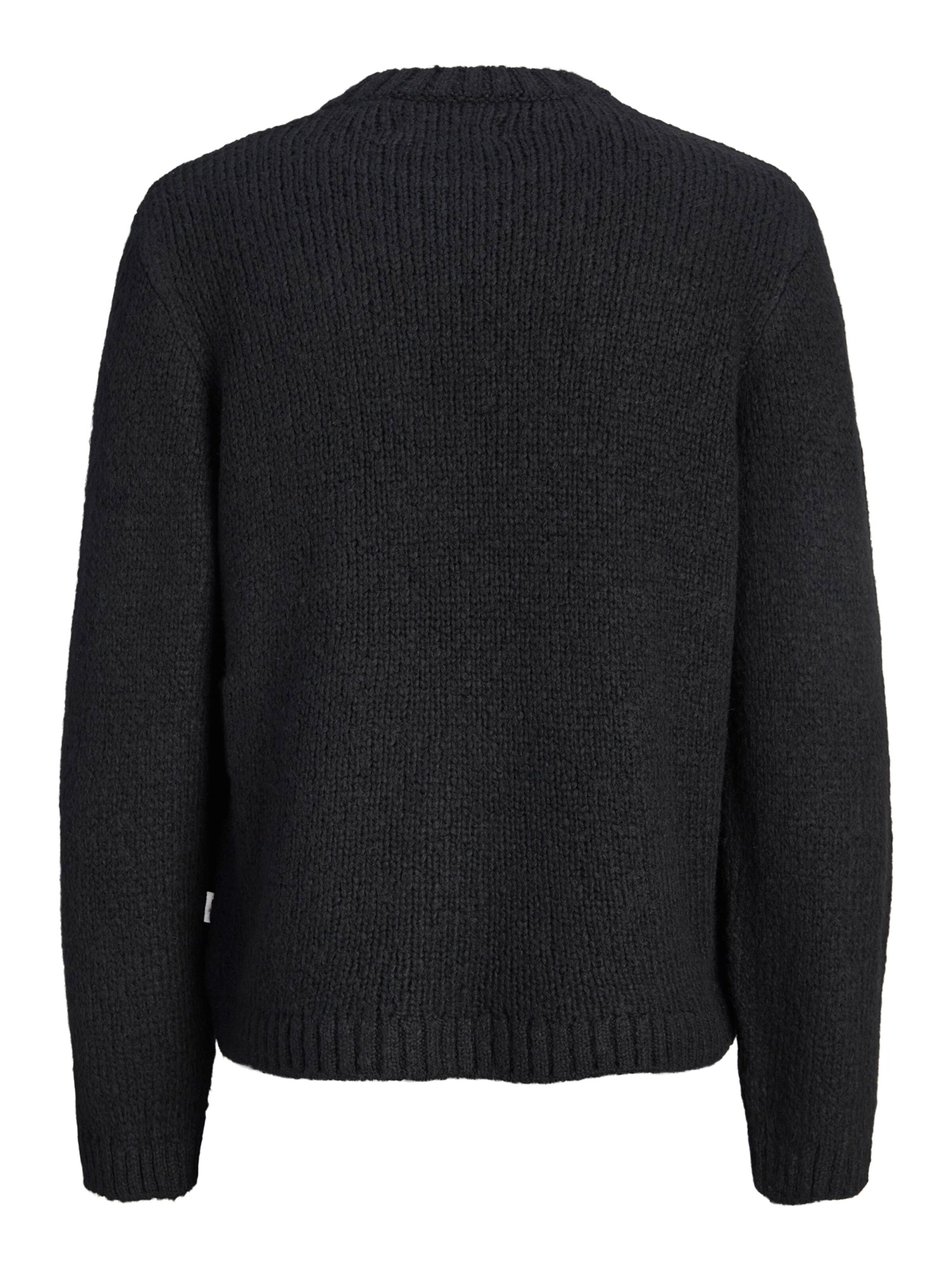 JACK & JONES Sveter 'JORSALAMANCO' - Čierna