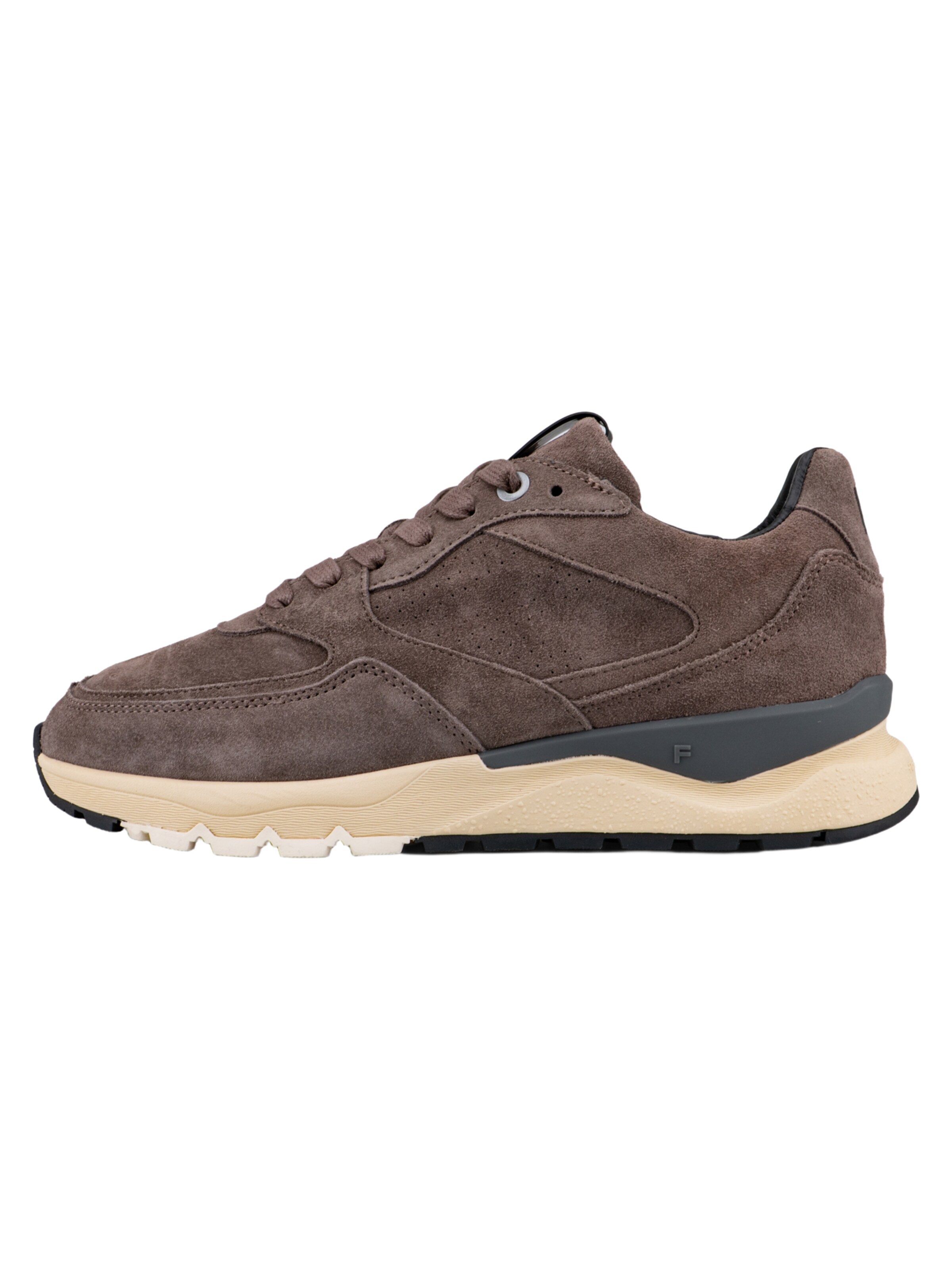 Sneaker bassa 'De Treener 07' di Floris van Bommel in marrone: frontale