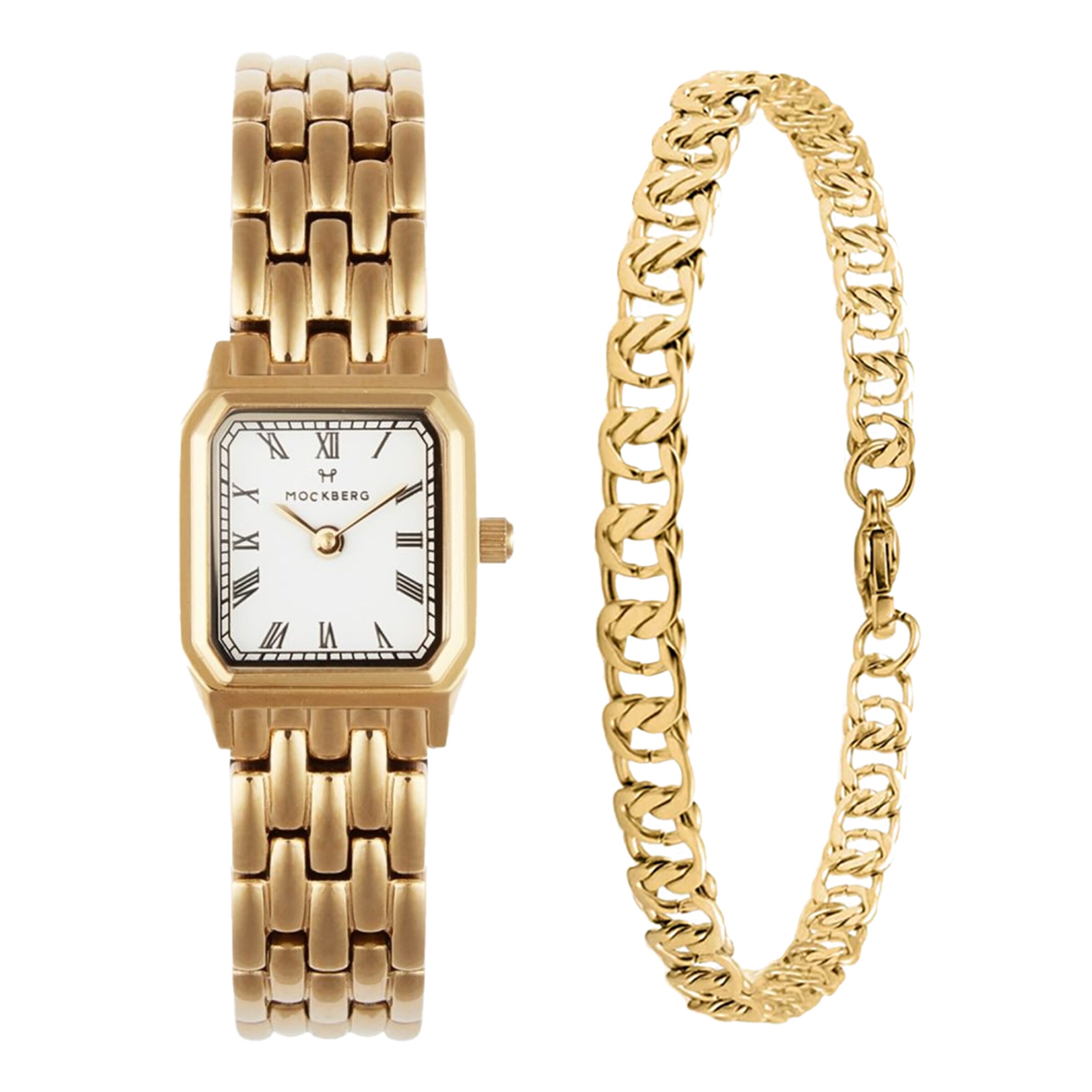 Mockberg Uhr in Gold: Vorderseite