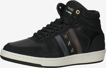 PANTOFOLA D'ORO High-Top Sneakers in Black: front