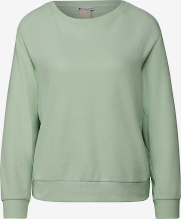 STREET ONE Sweatshirt in Green: front