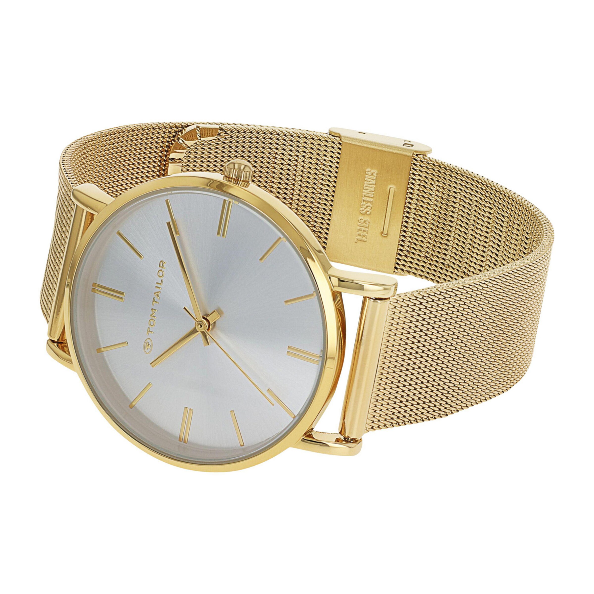 TOM TAILOR Analog Watch in Gold