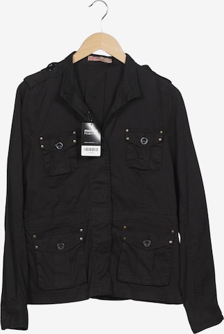 SAINT TROPEZ Jacke M in Schwarz: Vorderseite