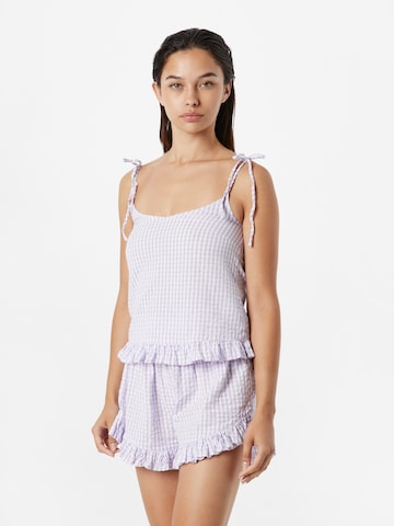 Nasty Gal Kort pyjamas i lila: framsida