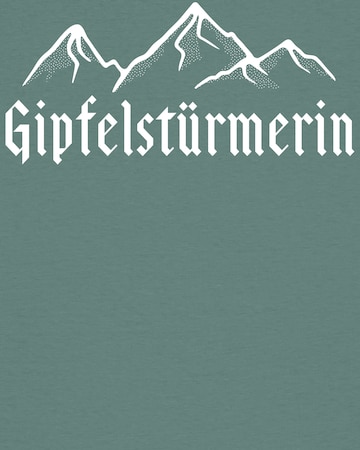 T-shirt ' Gipfelstürmerin ' Watapparel en vert