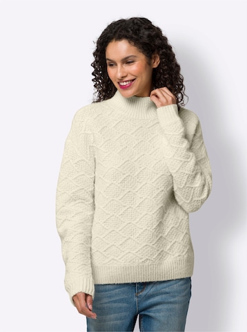 Pull-over heine en beige : devant