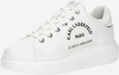 Sportbačiai be auliuko iš Karl Lagerfeld, spalva – sidabrinė / balta, Prekių apžvalga