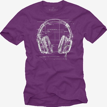 MAKAYA Shirt in Purple: front