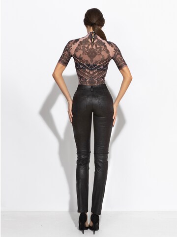 JIORO Slim fit Pants 'ESSENTIALS' in Black