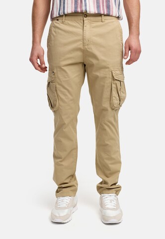 Regular Pantalon 'Ramen' INDICODE JEANS en beige : devant