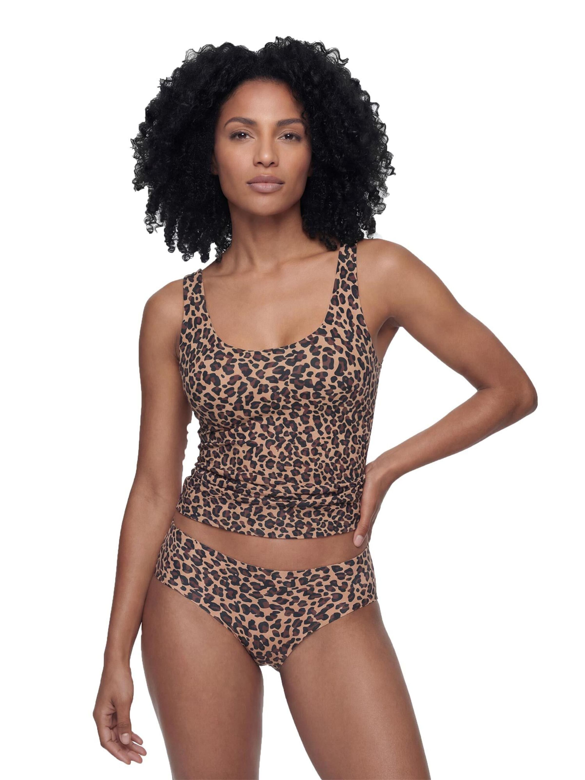 Mey Top in Beige: front