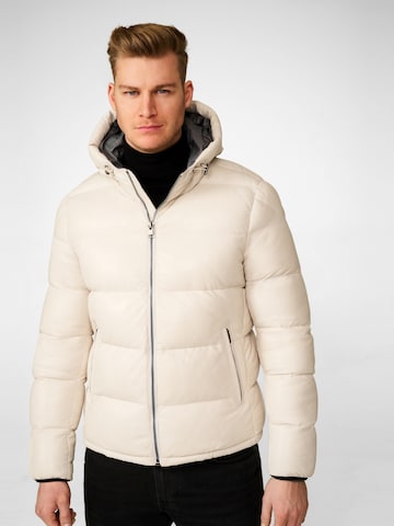 Veste d’hiver 'Sean' RICANO en blanc : devant