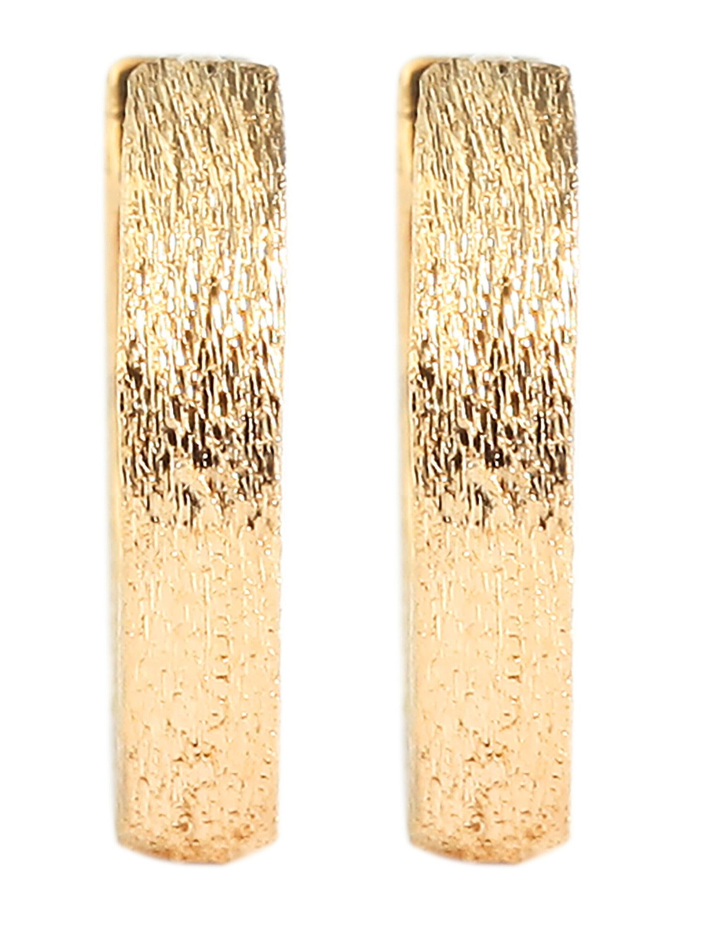 Akzent Earrings '"Emmi" aus 925 Sterlingsilber, rhodiniert, langlebig' in Gold: front