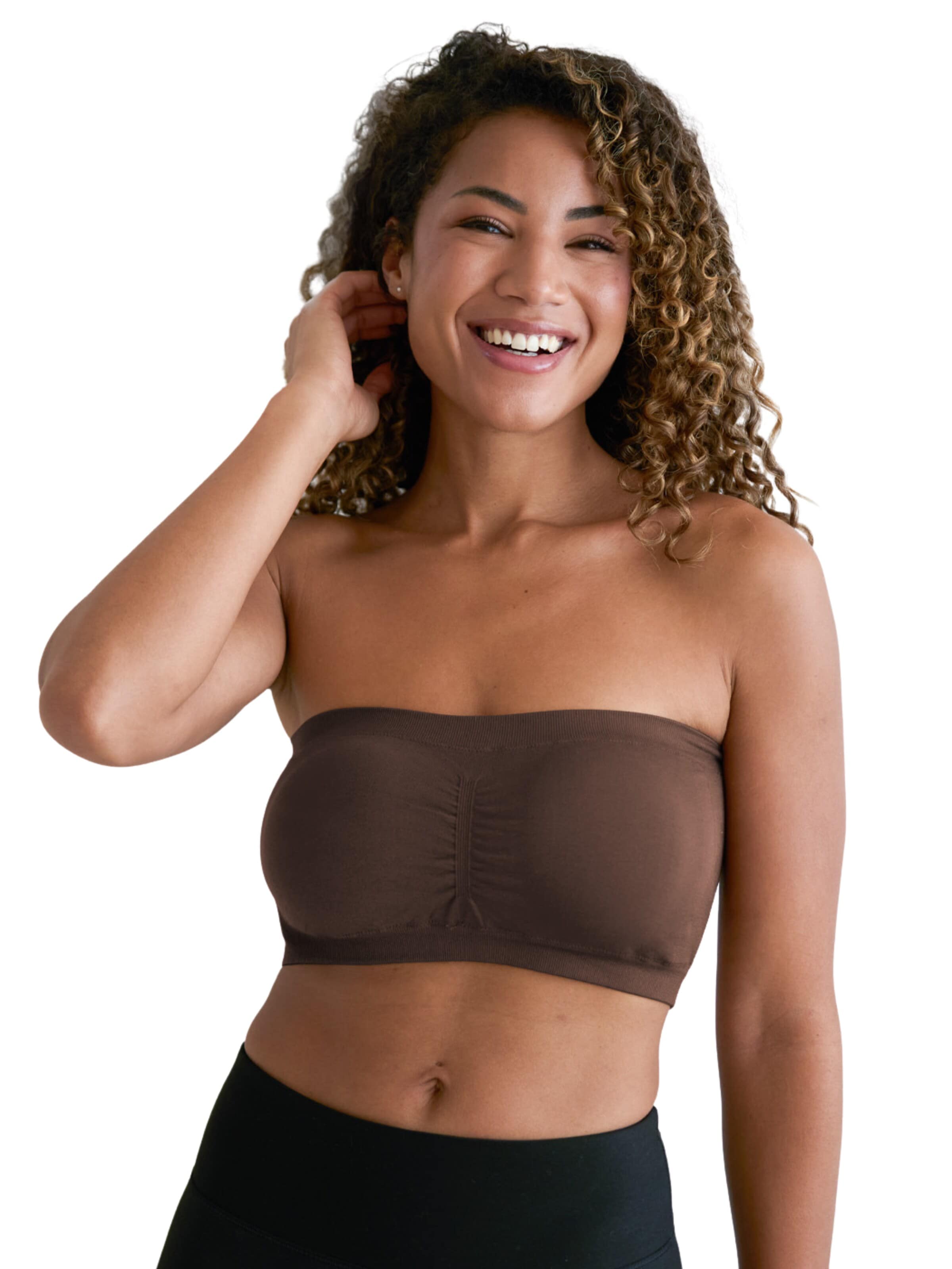 Bandeau Soutien-gorge 'Bandeau-BH' cfab (formerly creamy fabrics) en marron : devant