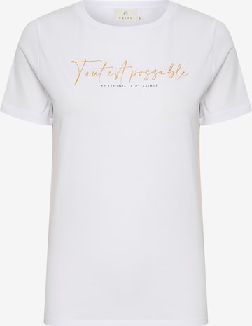 T-shirt 'Gabbi' Kaffe en blanc : devant