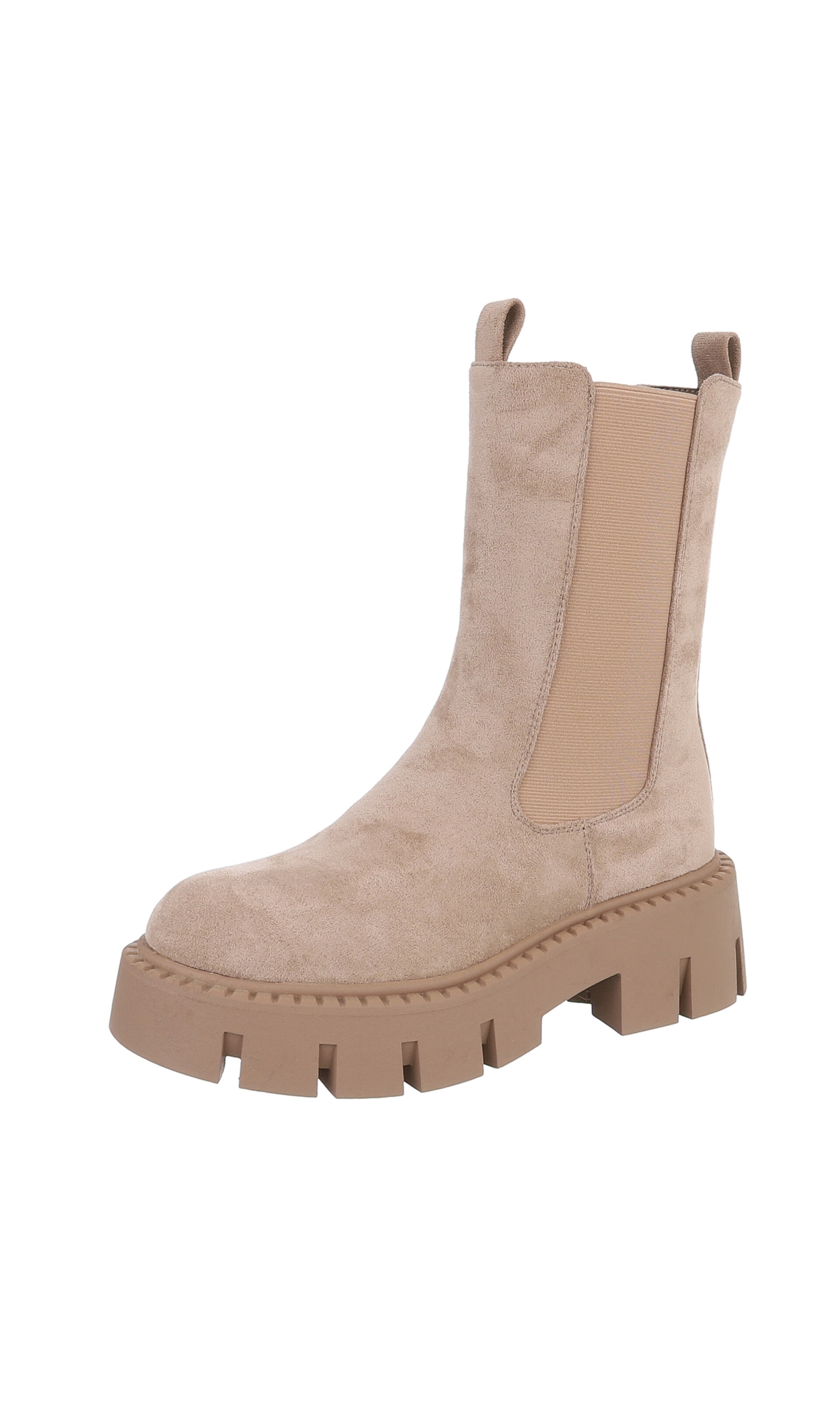 Ital-Design Stiefelette in Braun: Vorderseite