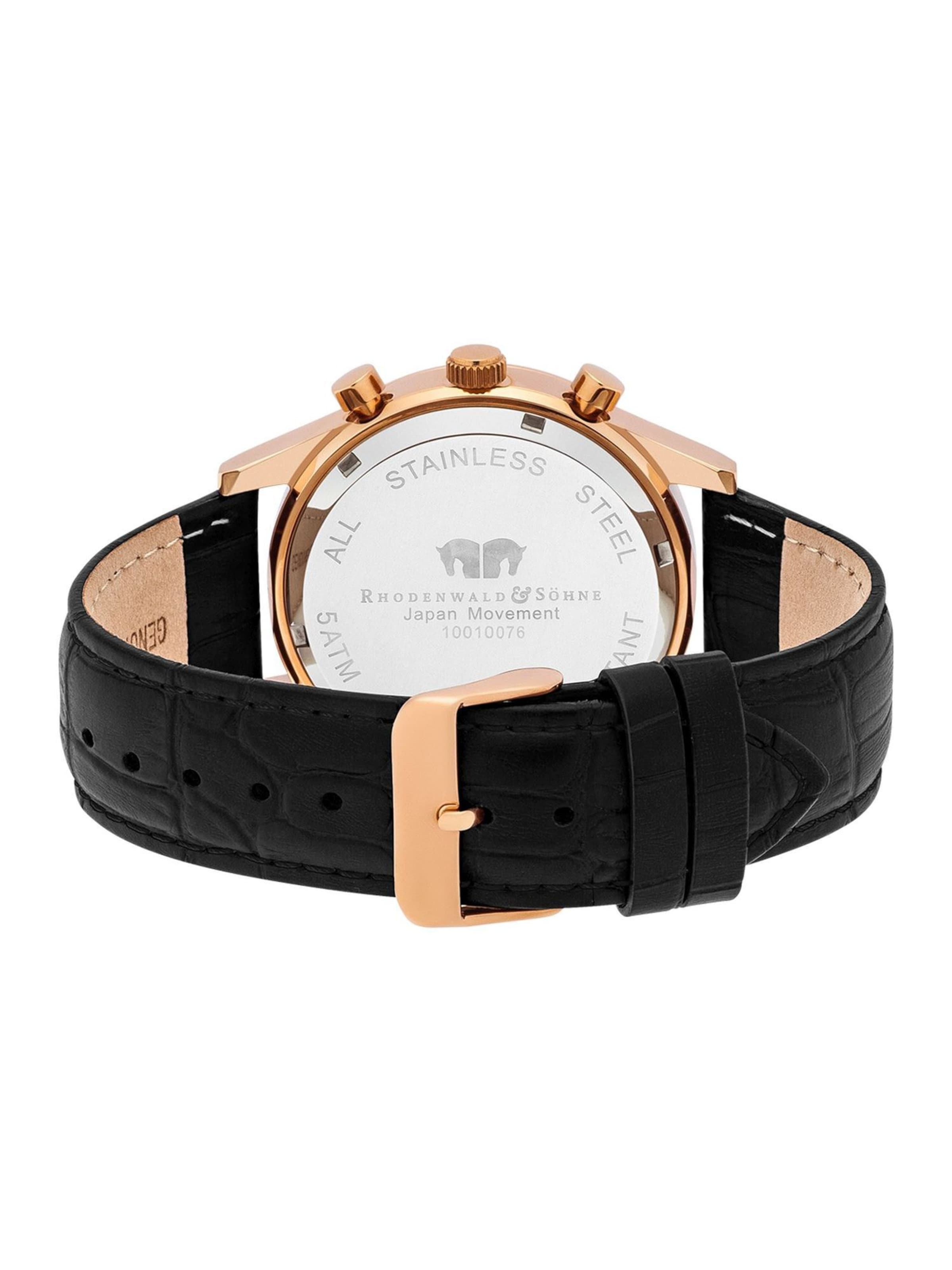 Montre à affichage analogique Rhodenwald & Söhne en noir