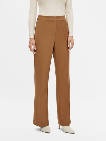 regular Pantaloni con piega frontale 'Polar' di Y.A.S in marrone: frontale