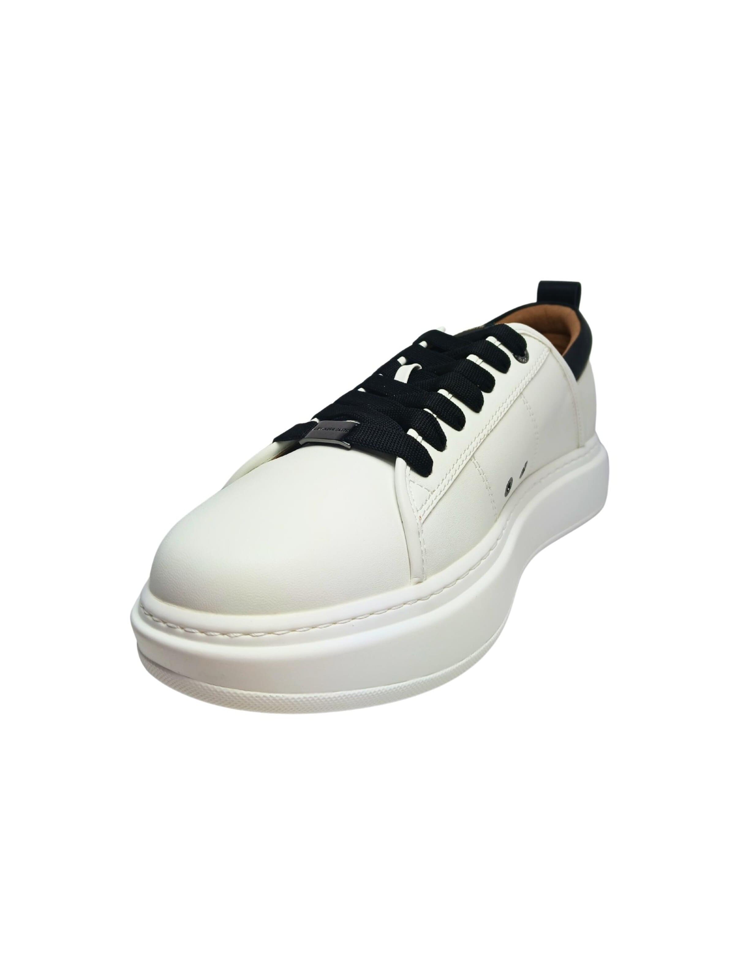 Alexander Smith Platform trainers in White: front