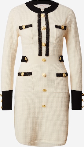 Derhy - Vestido de punto 'CLEMENCE' en blanco: frente