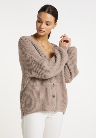RISA Knit Cardigan in Purple: front