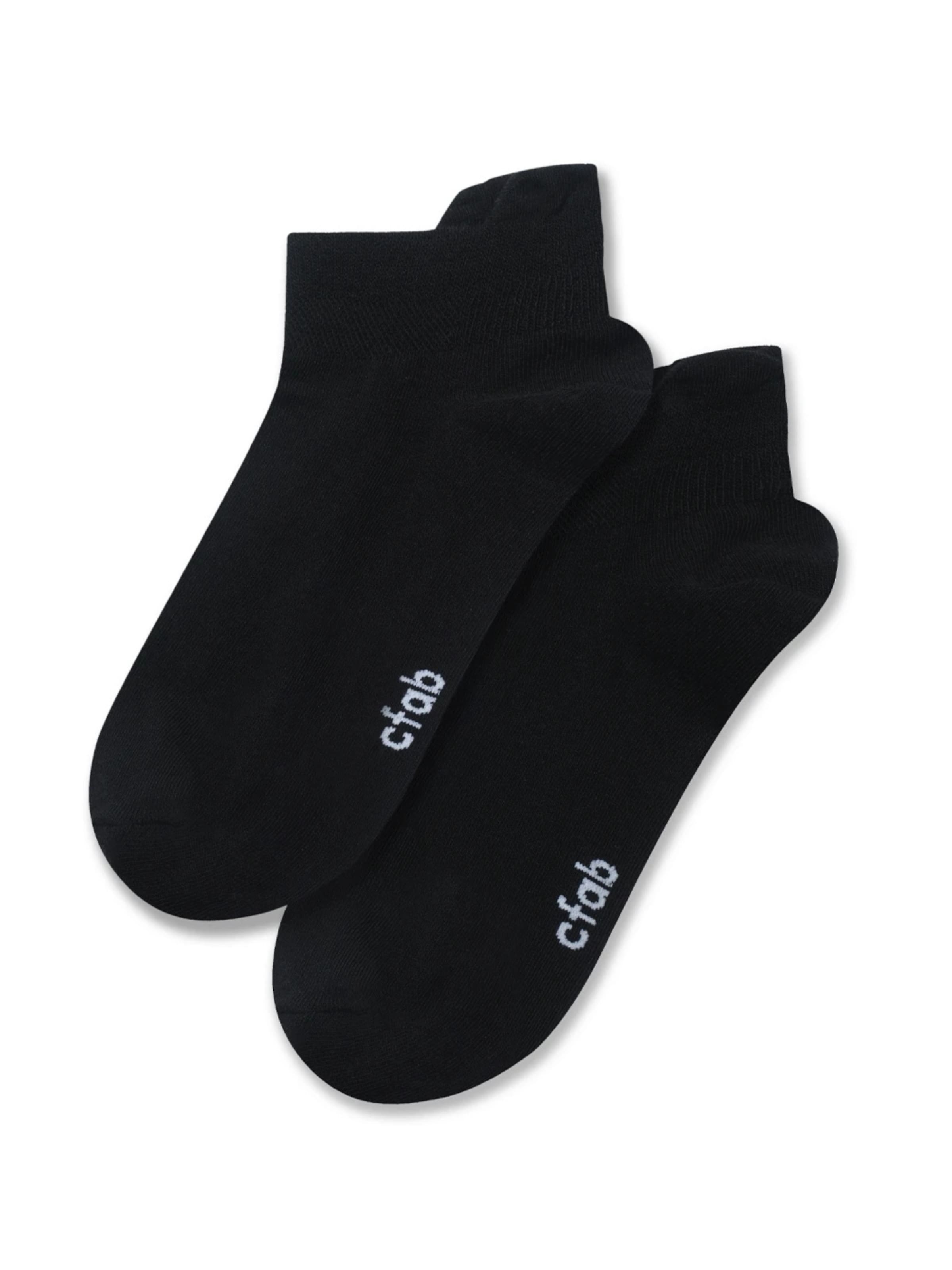 cfab (formerly creamy fabrics) Socks '4er-Pack Sneaker Socken' in Black: front